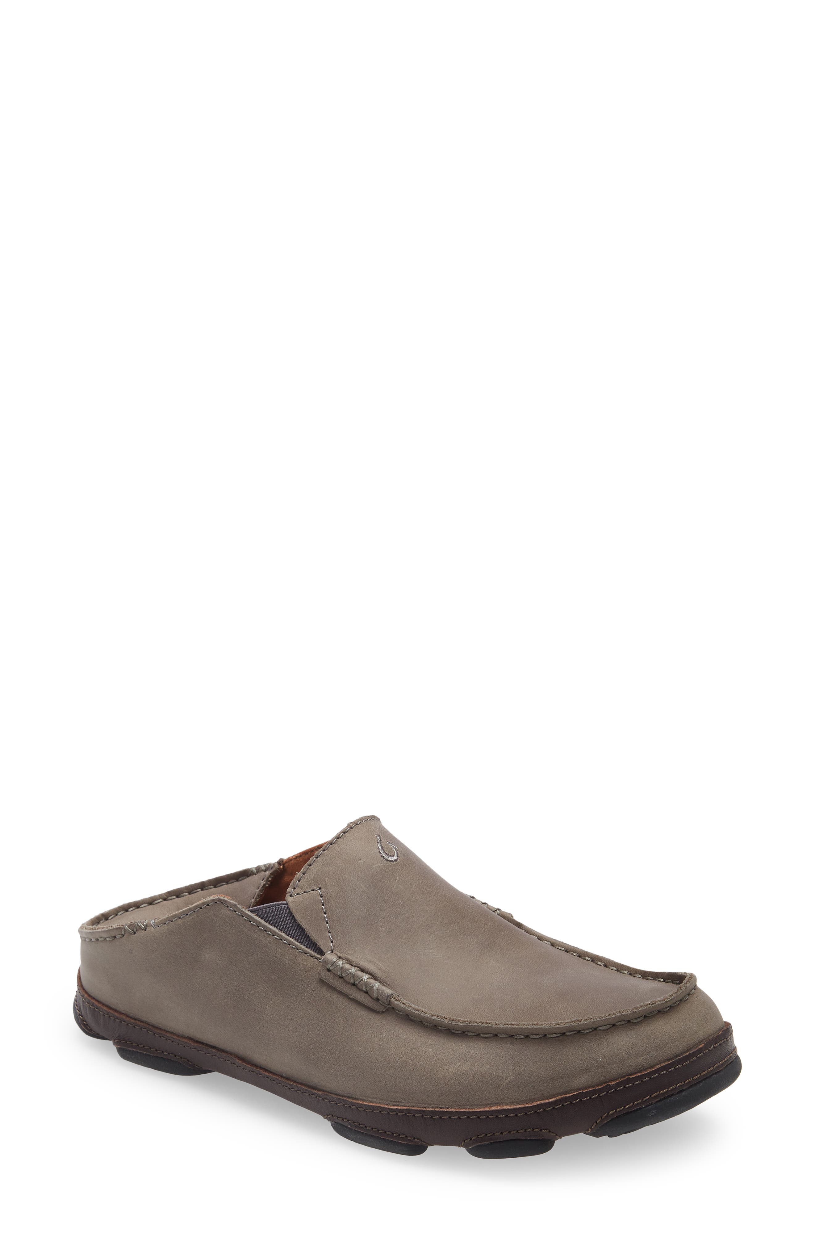 OluKai Moloa Slip-On, Alternate, color, Ash/ Dk Wood