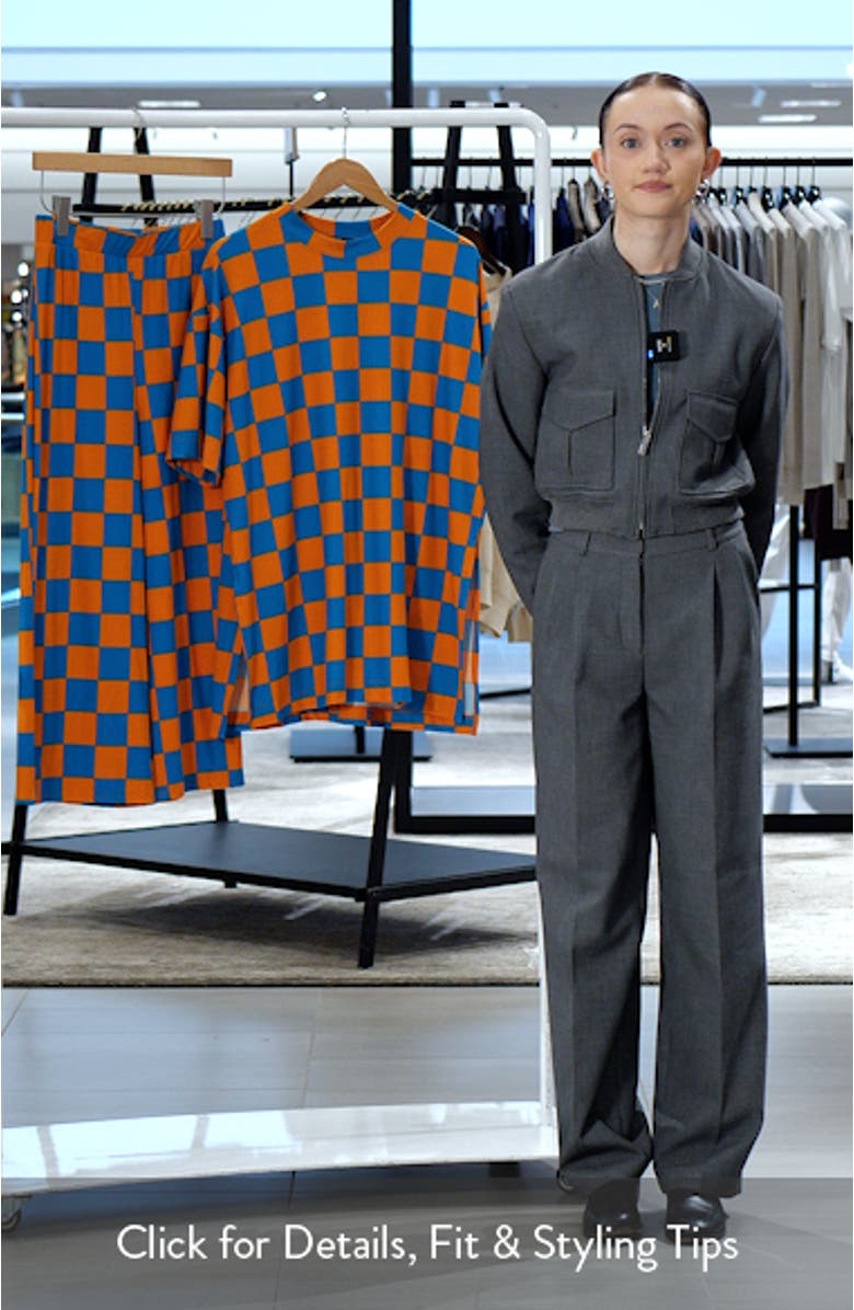 Lex Ribbed Oversize T-Shirt & High Waist Crop Pants Set, sales video thumbnail