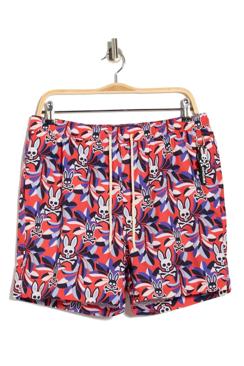 Florian Print Swim Trunks, Alternate, color, BITTERSWEET