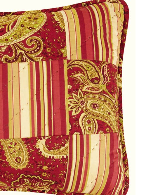 C & F Home C&f Home Firenze Pieced Thanksgiving Accent Pillow, 12" X 16" In Red