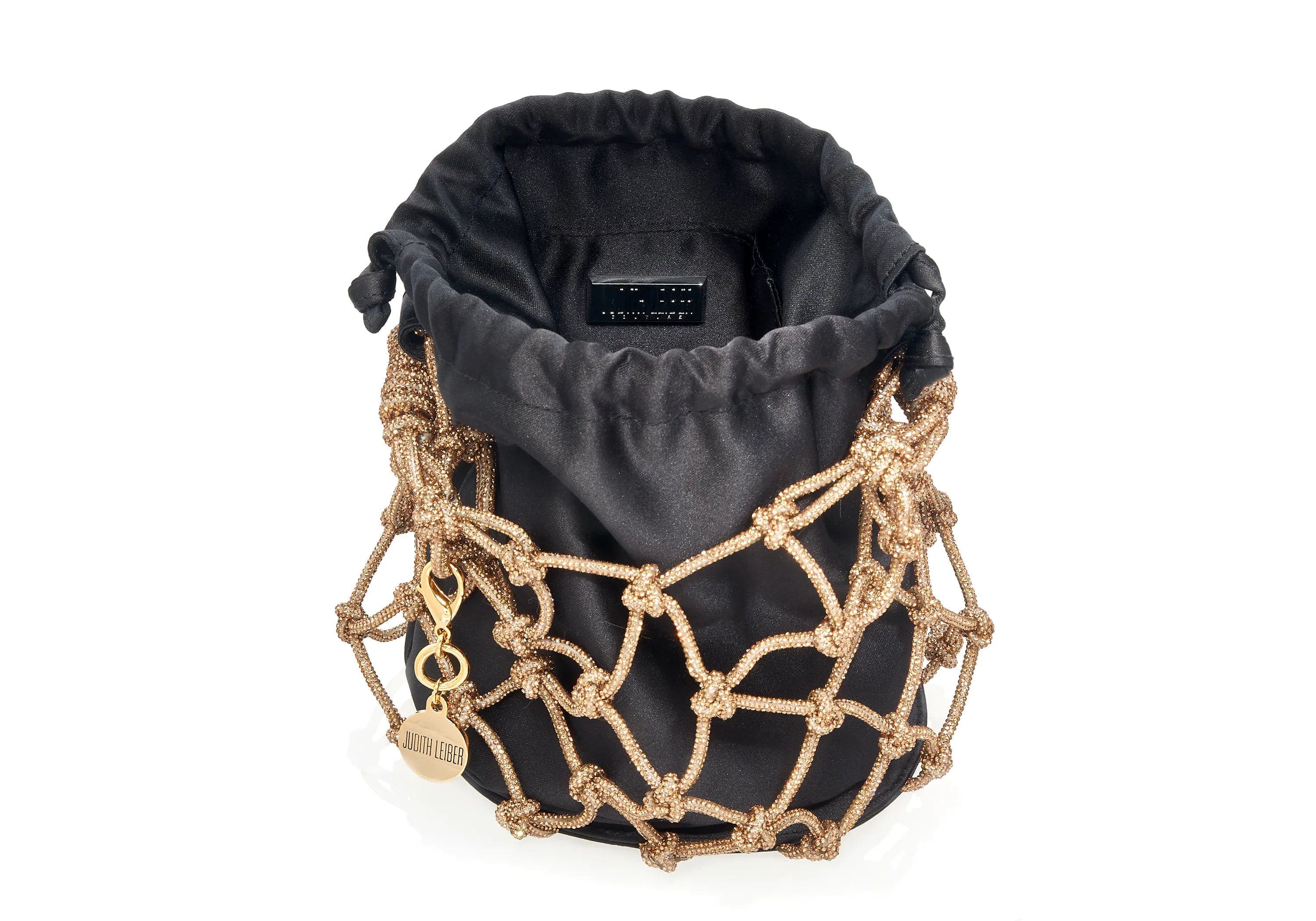 Net Pouch, Alternate, color, Champagne Gold Black