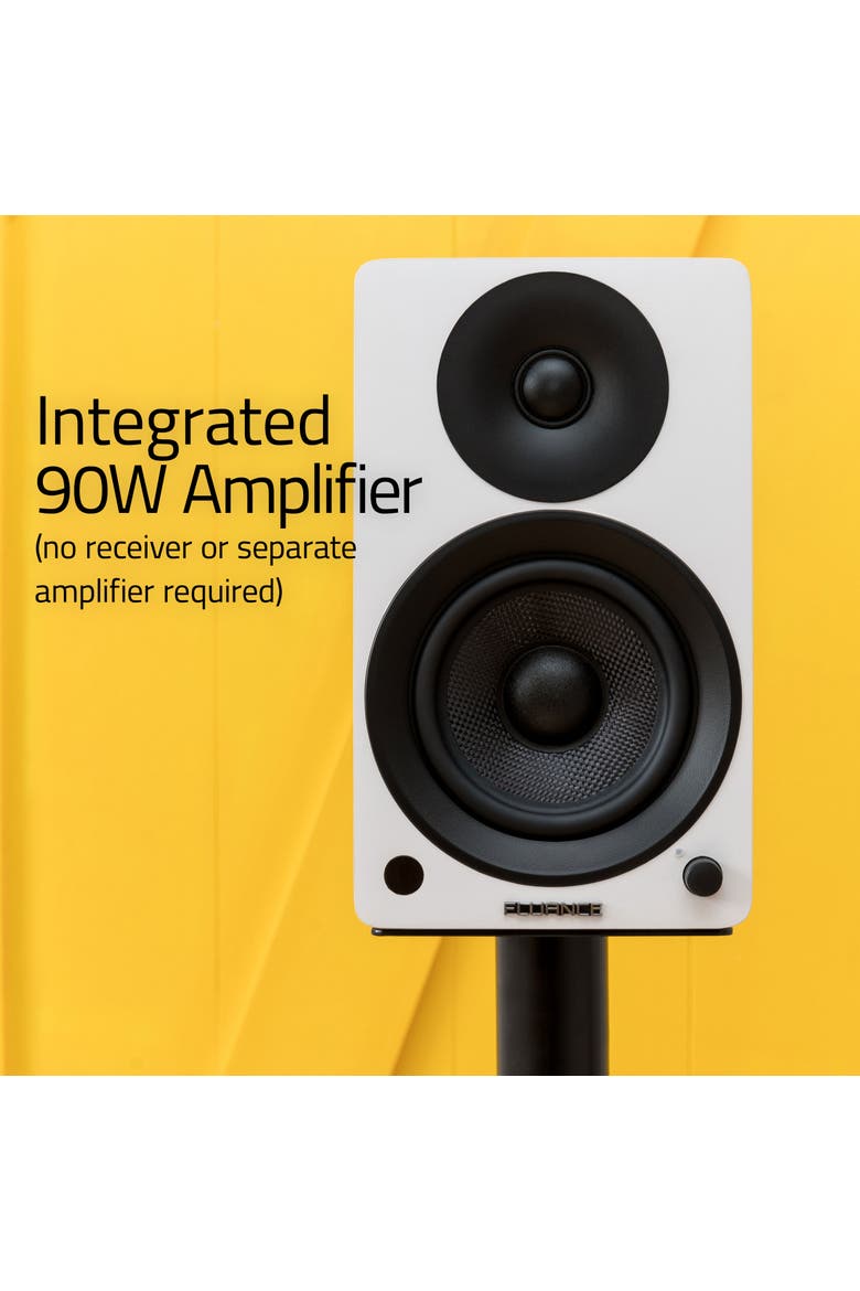 Powered 5'' Stereo Bookshelf Speakers for Turntable, TV PC & Bluetooth 5, Alternate, color, Lucky Bamboo