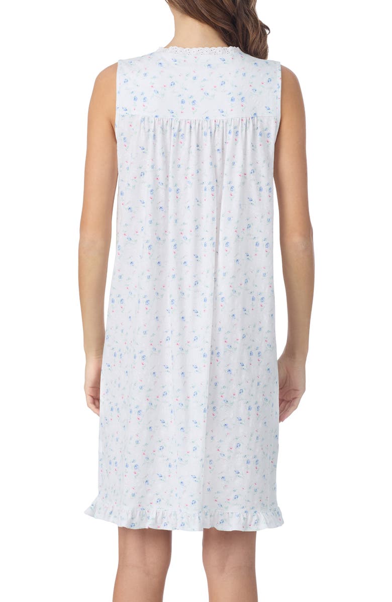 Eileen West Sleeveless Cotton Jersey Nightgown, Alternate, color, Rosbud