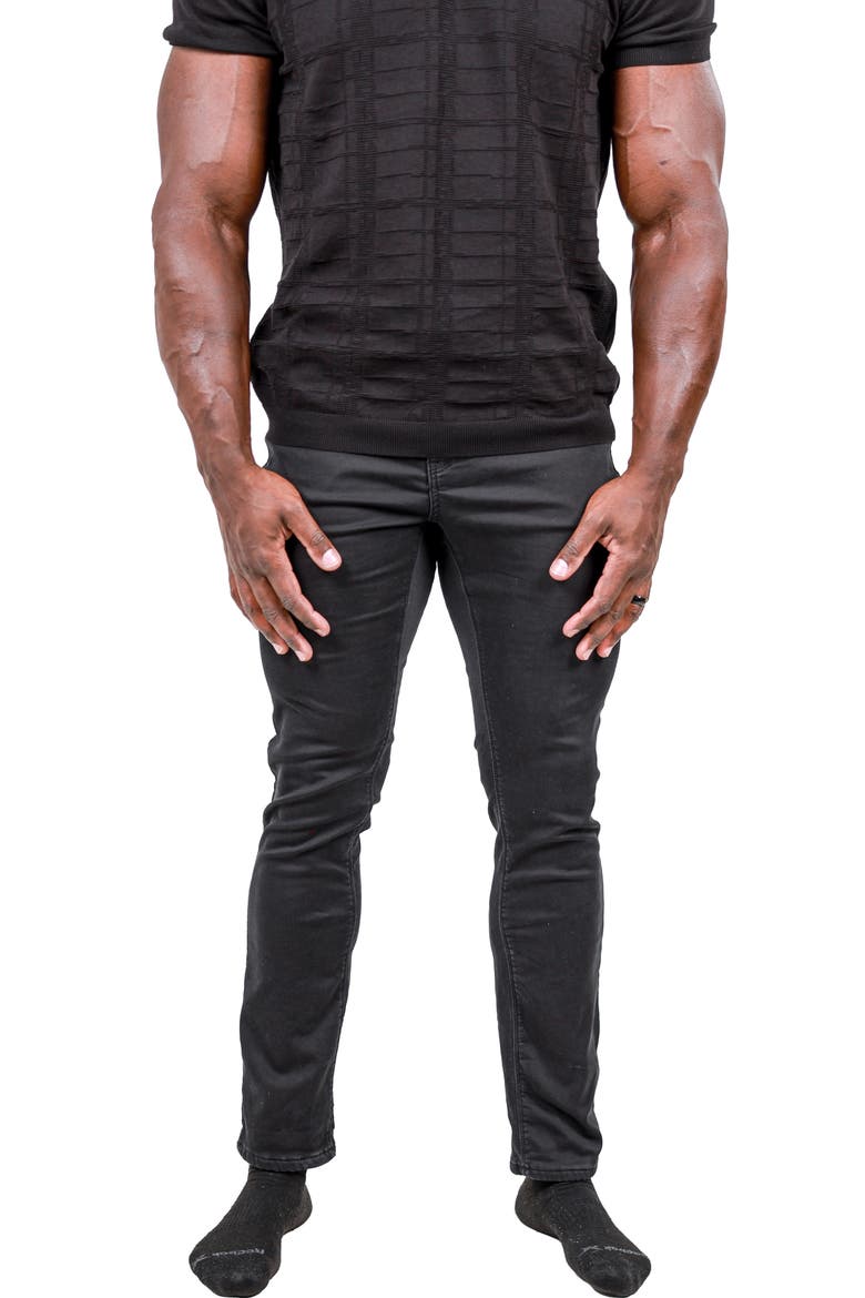 Marthyr Stretch Skinny Jeans, Alternate, color, BLACK