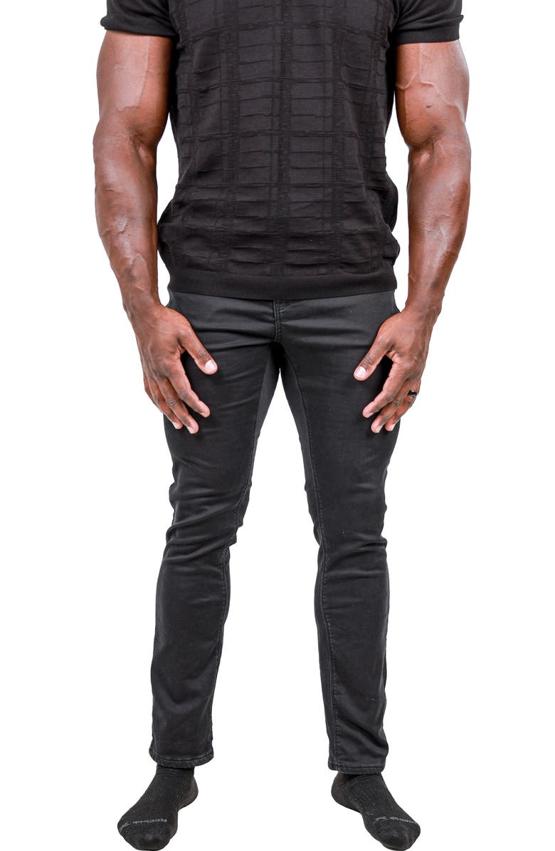 Maceoo Marthyr Stretch Skinny Jeans, Alternate, color, Black