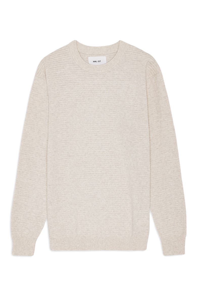 Fabian 6686 Organic Cotton Crewneck Sweater, Alternate, color, IVORY