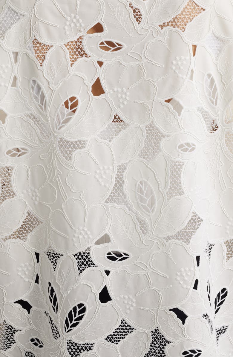 BOSS Jonara Lace Blazer, Alternate, color, White Broderie Anglaise