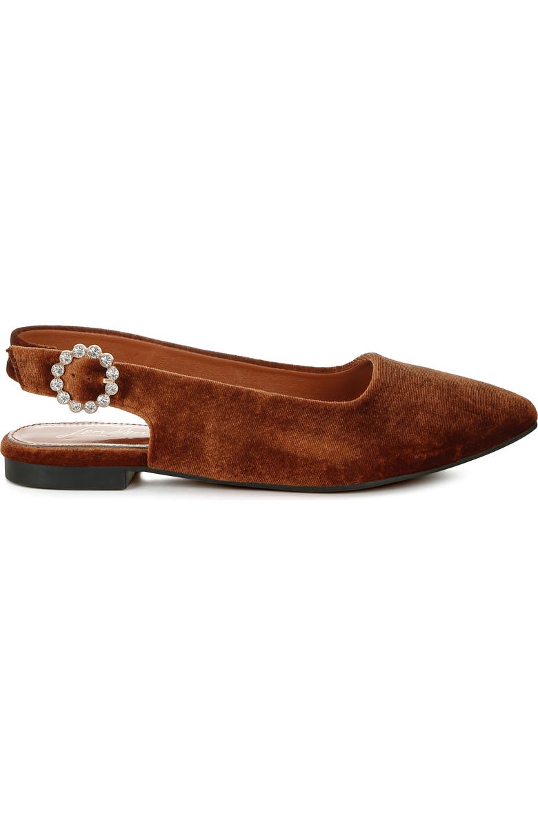 LONDON RAG Dolan Slingback Flat, Alternate, color, Brown