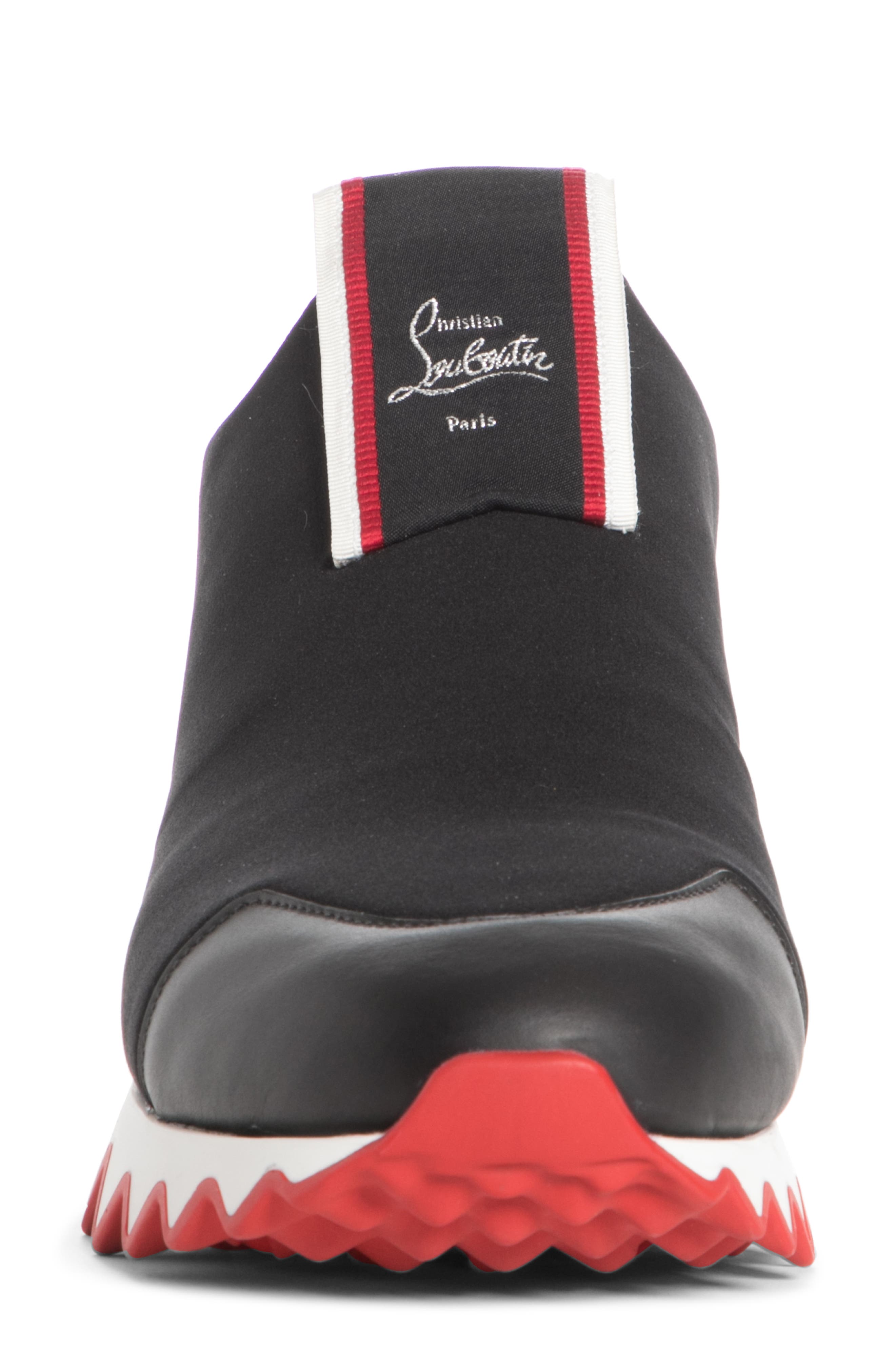 Christian Louboutin Tiketa Neoprene Slip-On Sneaker, Alternate, color, Black