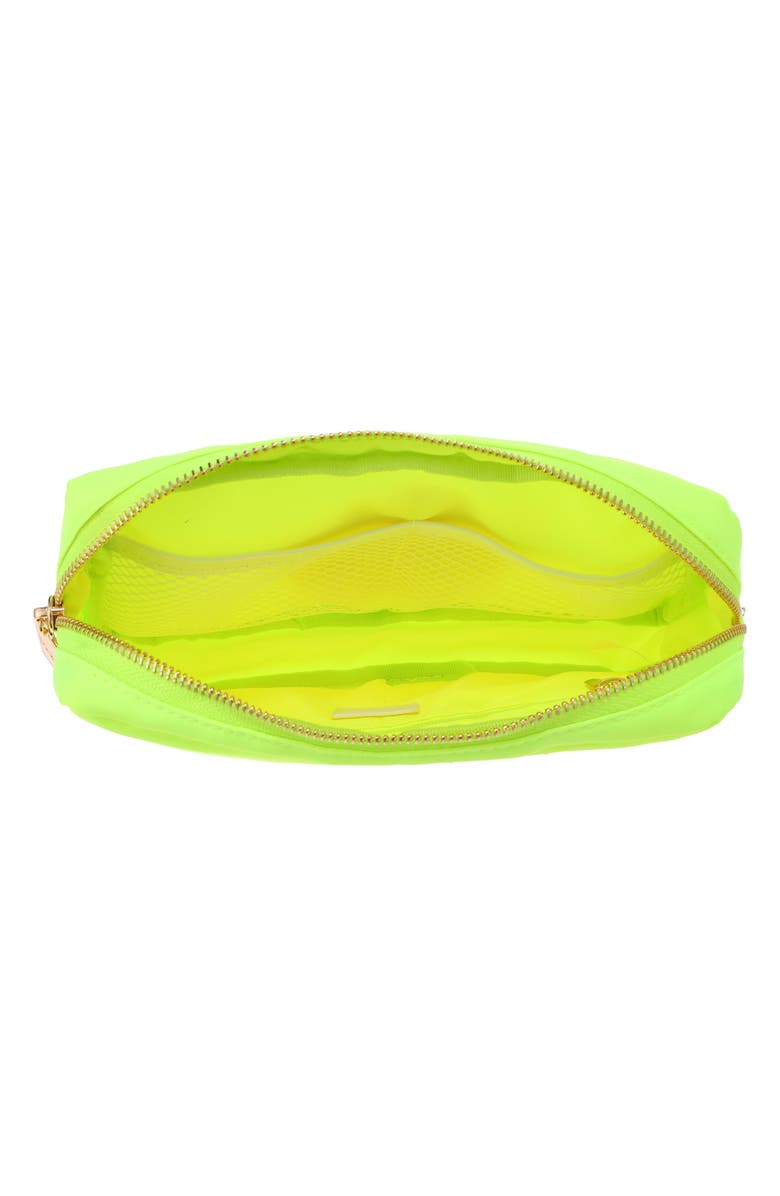Bloc Bags Medium Smiley Cosmetics Bag, Alternate, color, Neon Yellow
