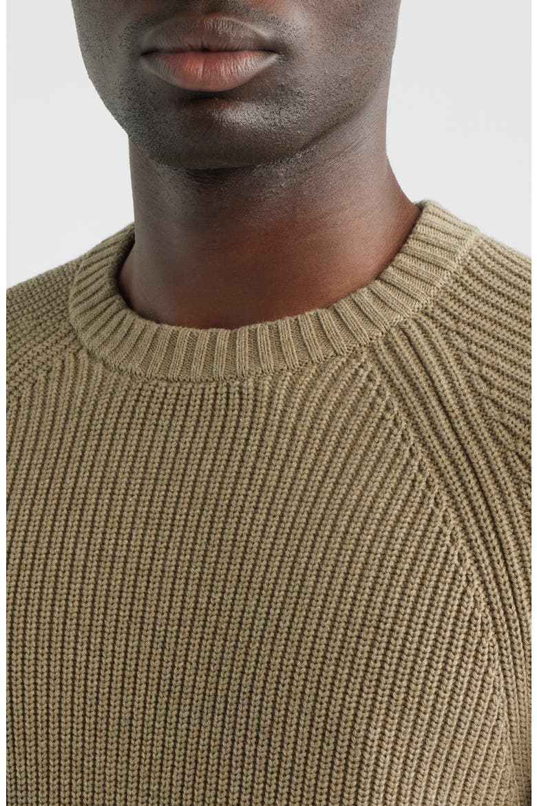 Shaker Stitch Cotton Sweater, Alternate, color, HEATHER SAGE