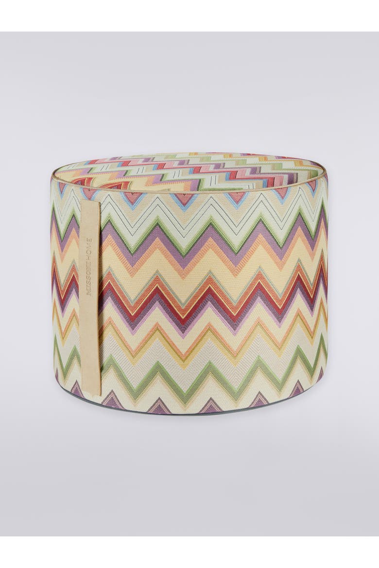 Agadir Cylindrical Pouffe 40x30 Cm, Main, color, Multicoloured