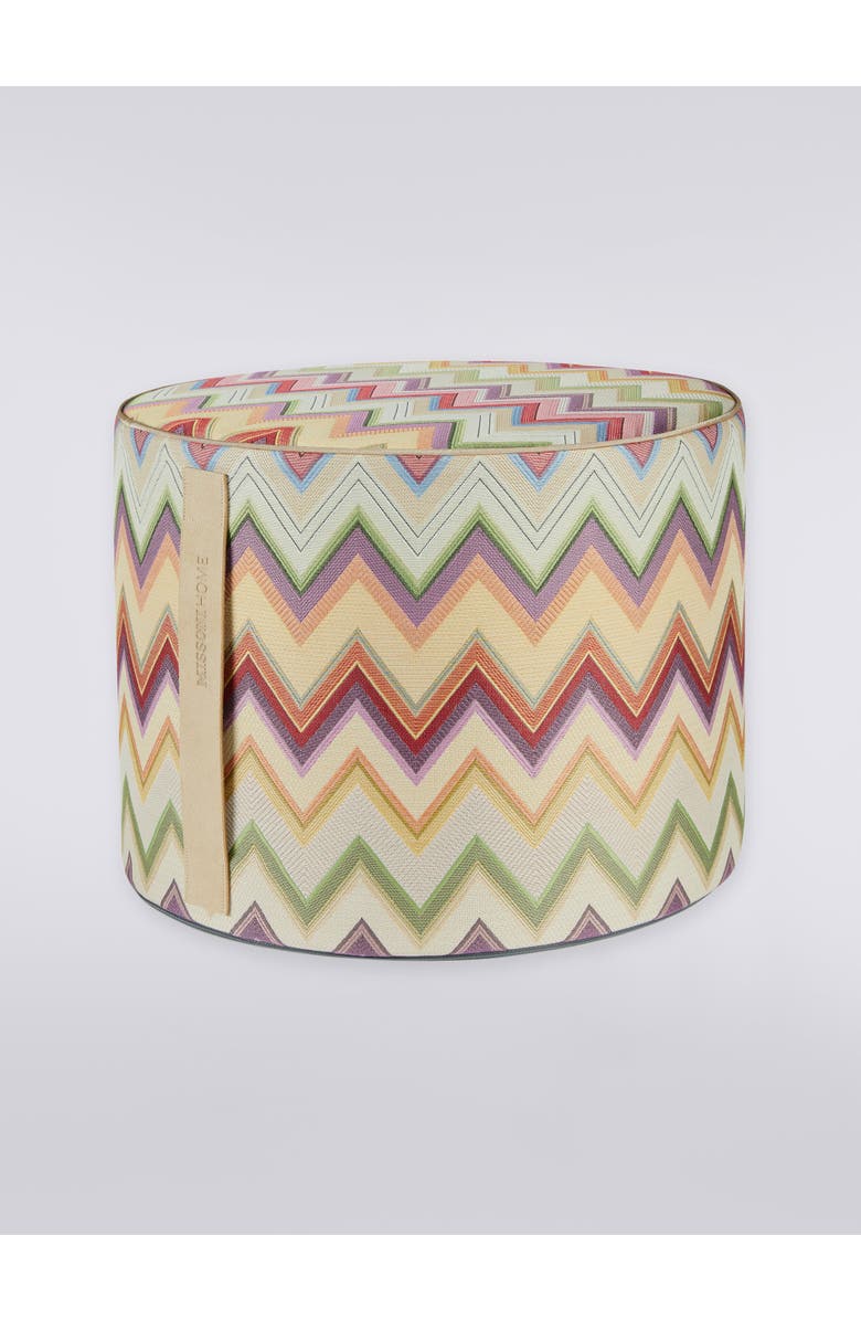 Missoni Home Agadir Cylindrical Pouffe 40x30 Cm, Main, color, Multicoloured