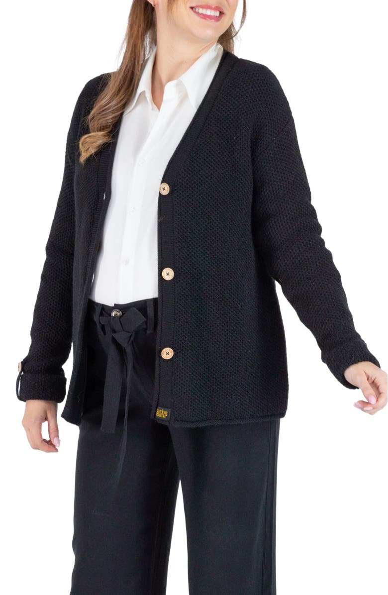Cache Coeur Abelha knitted maternity cardigan, Main, color, 