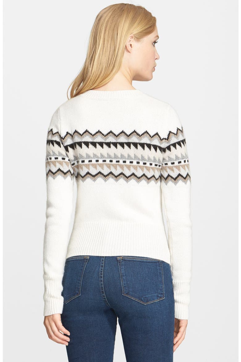 Fair Isle Sweater, Alternate, color, VANILLA COMBO