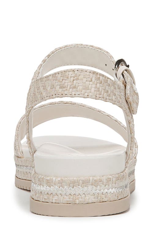 Naturalizer Neila 2 Ankle Strap Platform Sandal In Eggshell Beige