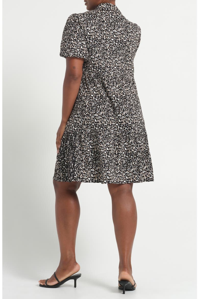 Abstract Print Jersey Dress, Alternate, color, BLACK/ NEUTRAL