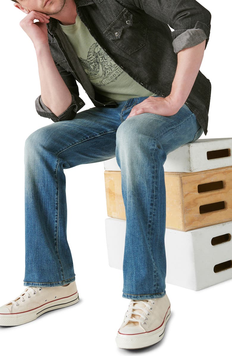 Lucky Brand Easy Rider Bootcut Jeans, Alternate, color, Travis