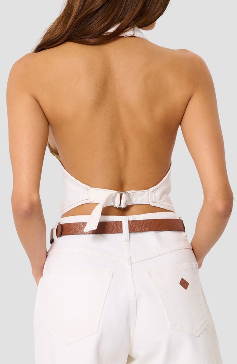 ABRAND C'est La Vie Halter Vest, Alternate, color, Porcelian