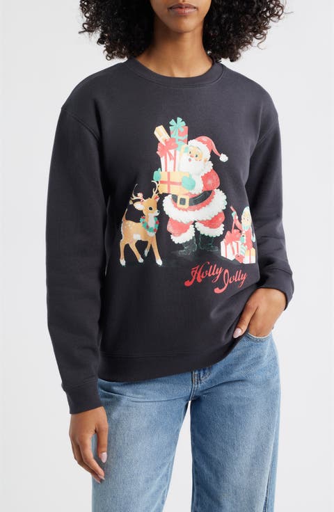 Holly Jolly Santa Crewneck Sweatshirt