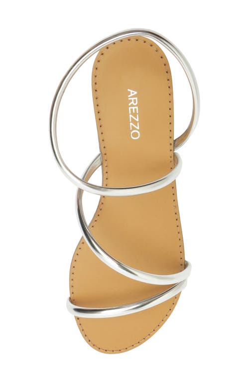 Arezzo Mikayla Sandal In Silver