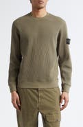 Stone Island Cotton Waffle Knit Sweatshirt