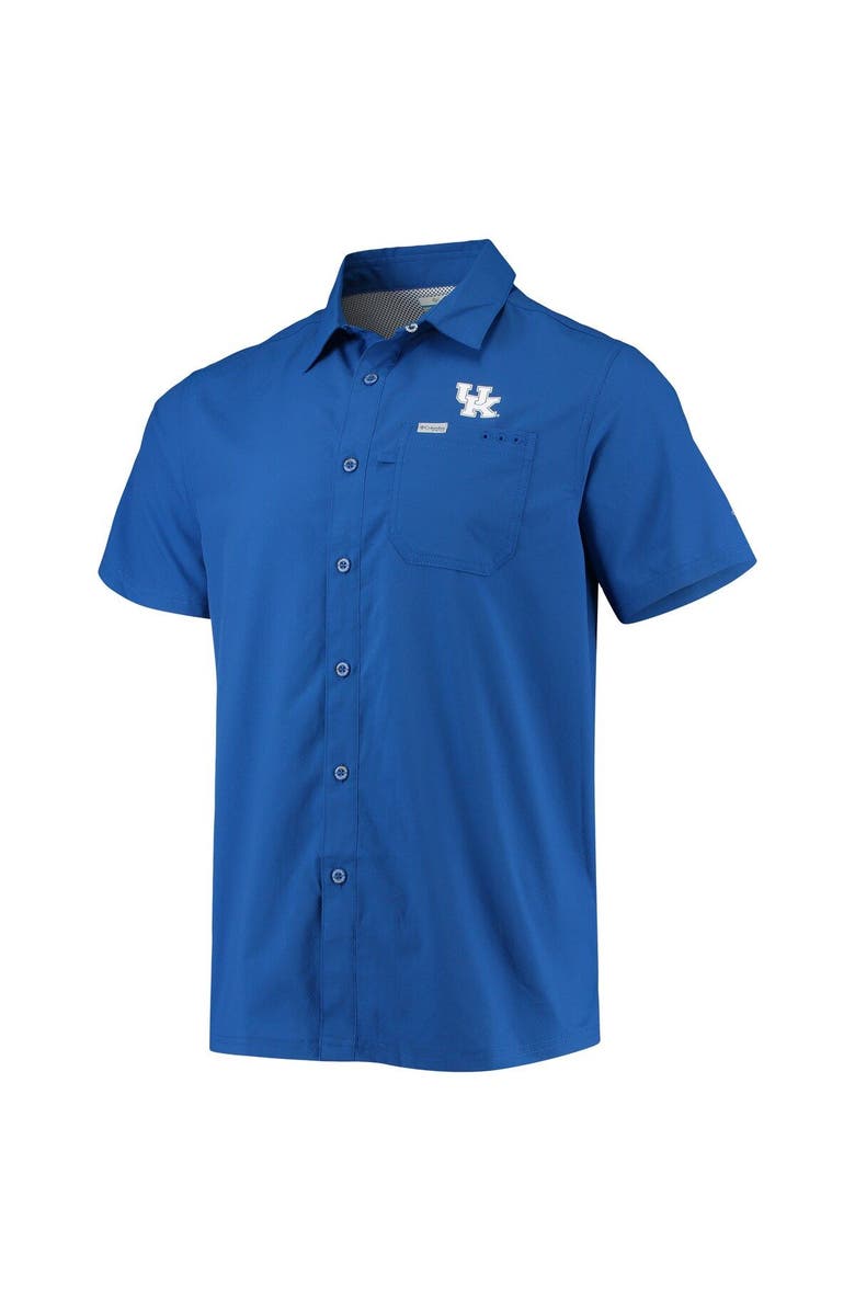 Columbia Men's Columbia PFG Royal Kentucky Wildcats Slack Tide Camp Button-Up Shirt, Alternate, color, Royal