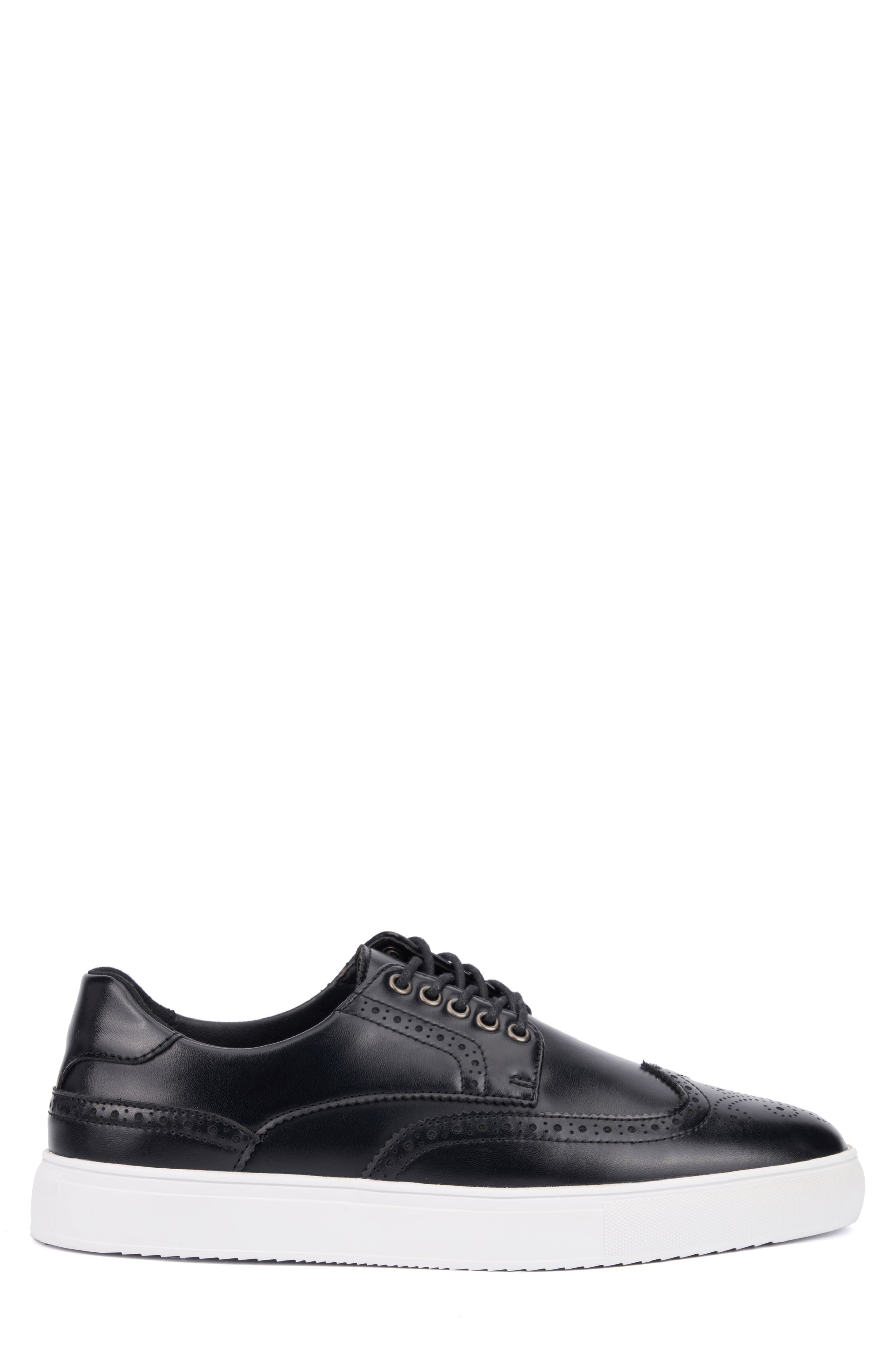 XRAY Mario Wingtip Brogue Sneaker, Alternate, color, Black