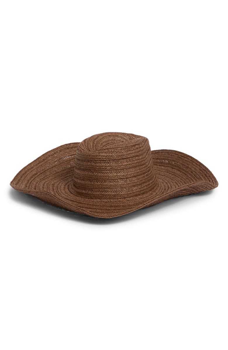 Steve Madden Maria Oversize Floppy Hat, Alternate, color, Chocolate