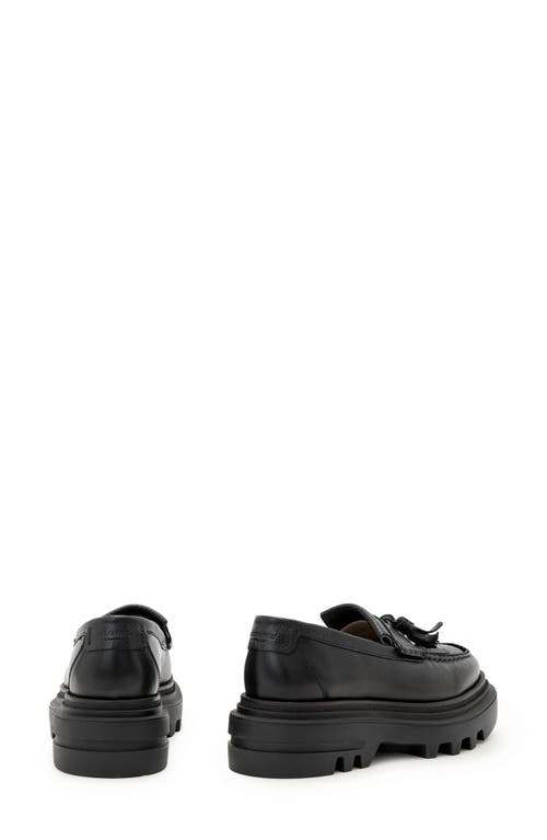 Allsaints Beth Tassel Loafer In Black