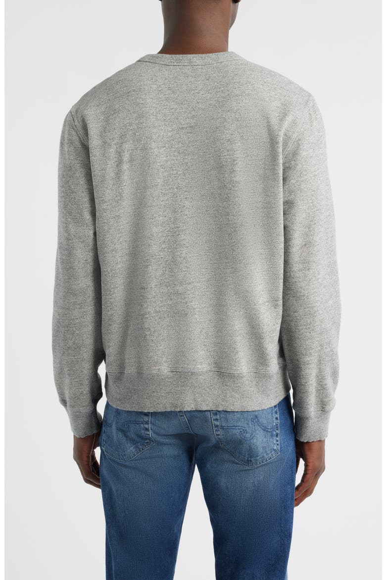 Blake Cotton French Terry Crewneck Sweatshirt, Alternate, color, HEATHER GREY