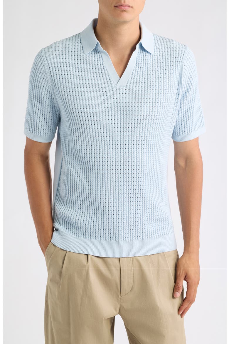 Merit Cotton Blend Polo, Main, color, SOFT BLUE