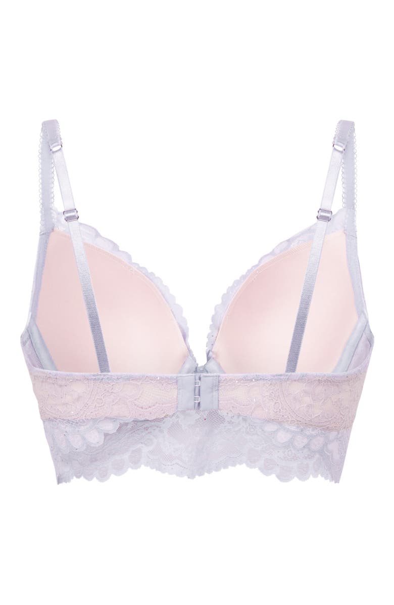 Hunkemöller Isadora Padded Underwired Longline Bra, Alternate, color, Thistle
