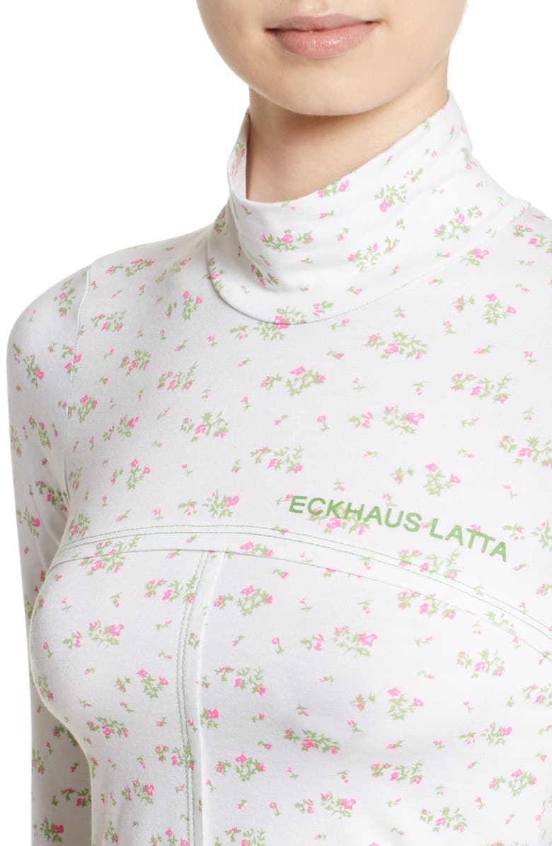 Eckhaus Latta Lapped Baby Turtleneck, Alternate, color, 