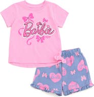 Barbie T-Shirt & Chambray Shorts Set