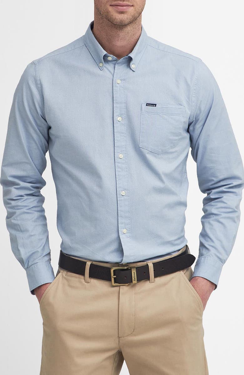 Barbour Marsden Tailored Fit Stretch Oxford Button-Down Shirt, Main, color, 
