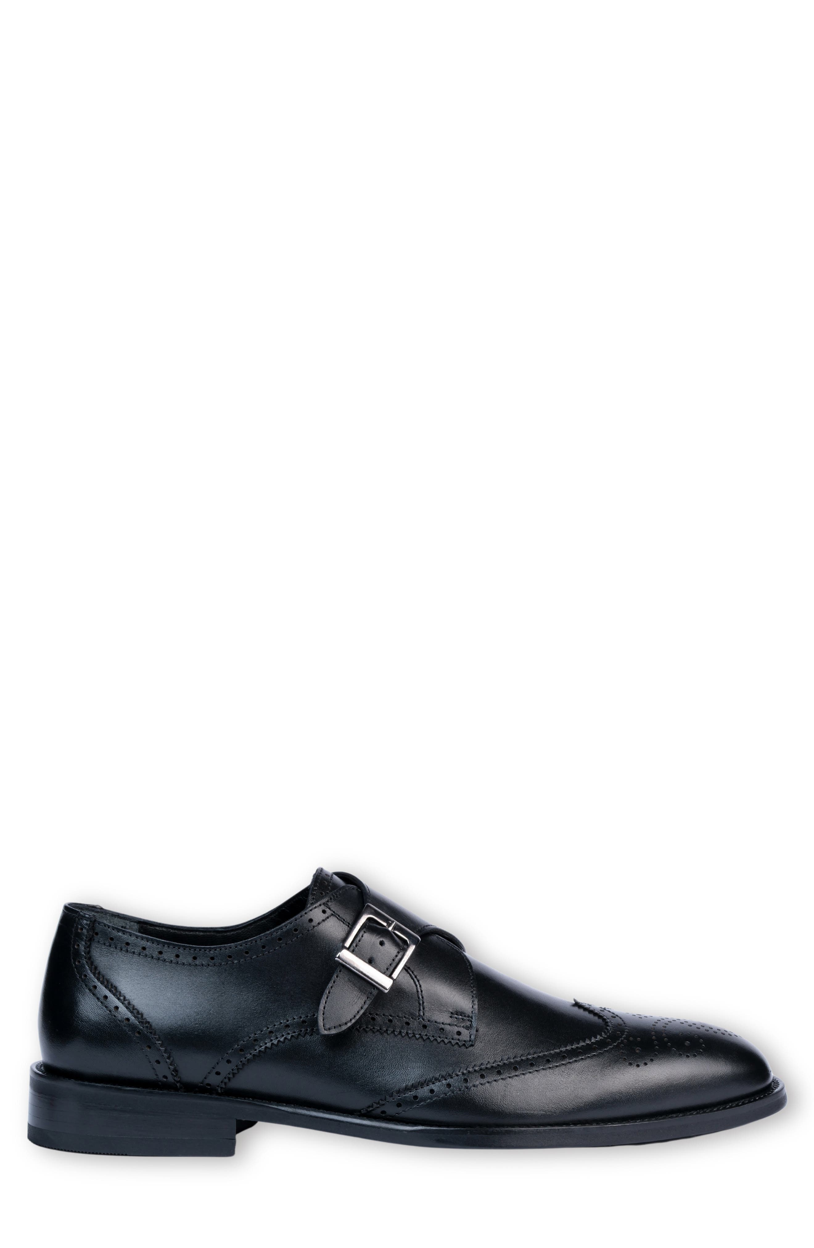 VELLAPAIS Dumbo Wingtip Monk Strap Shoe, Alternate, color, 