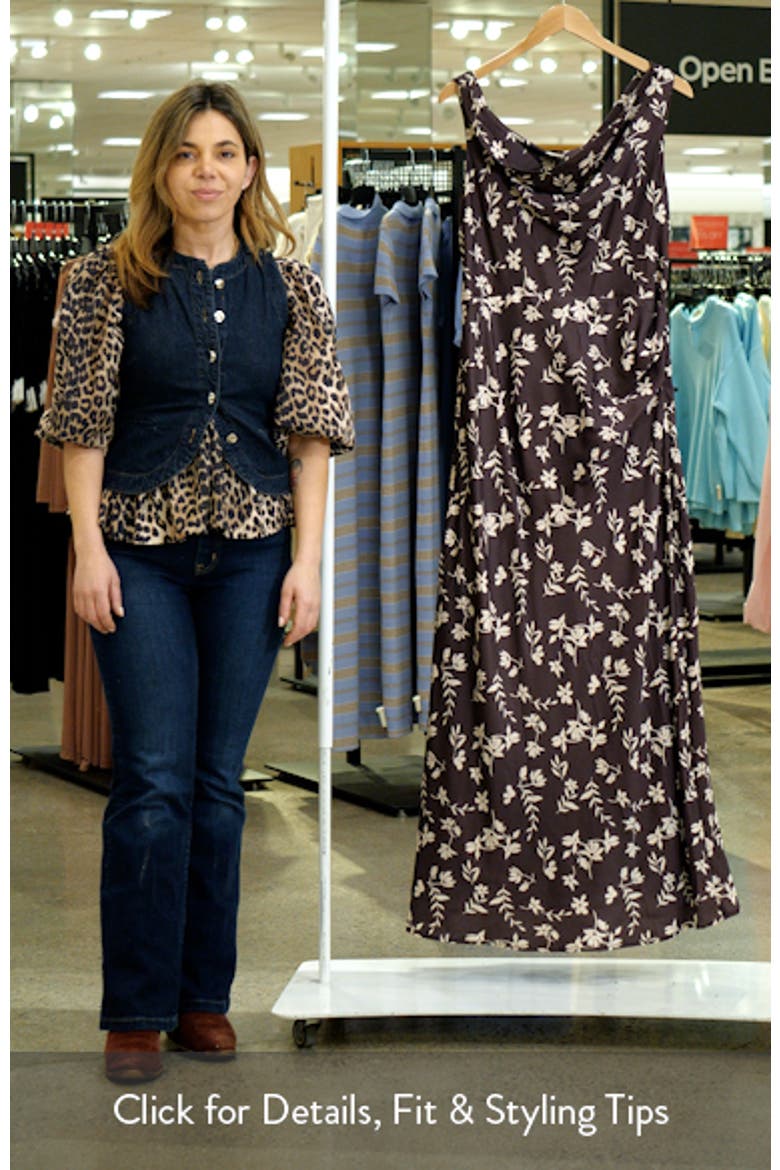 Zafira Floral One-Shoulder Maxi Dress video
