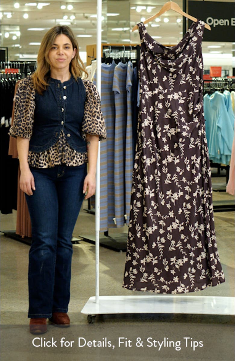 Zafira Floral One-Shoulder Maxi Dress, sales video thumbnail