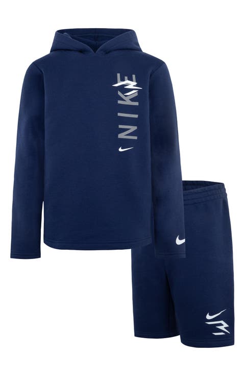 Kids' Logo Pullover Hoodie & Shorts Set (Big Kid)