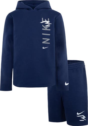 Kids' Logo Pullover Hoodie & Shorts Set