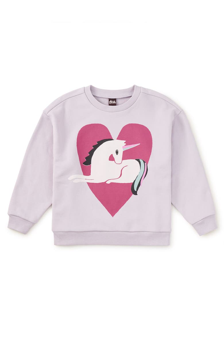 Tea Collection Unicorn of Hearts Popover, Main, color, Urchin Purple