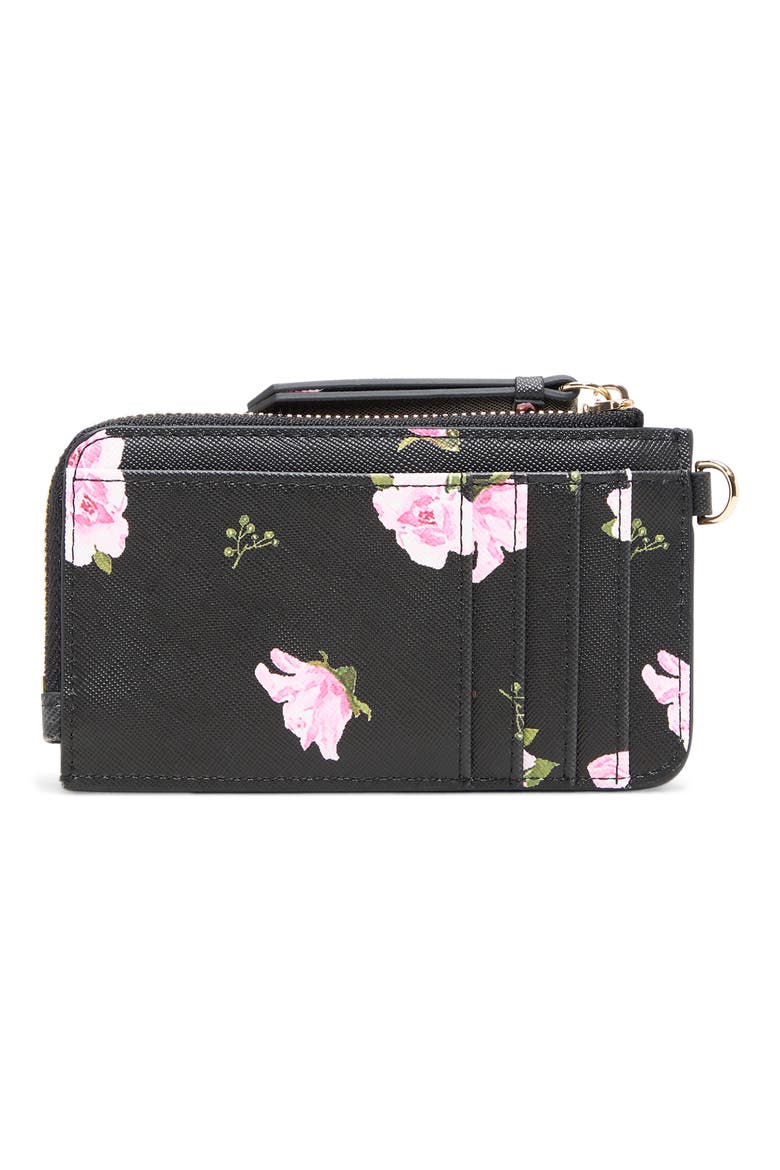 Lulu Zip Around Card Case, Alternate, color, BLACK COMBO