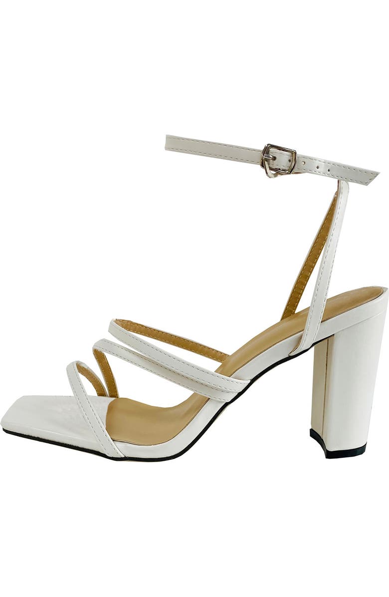 MIQUE Kim Strappy Faux Leather Sandal, Alternate, color,