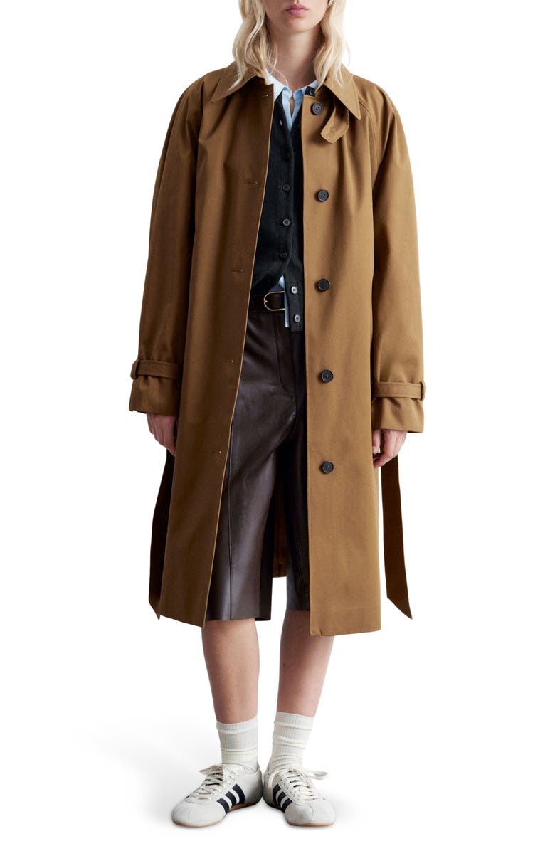 & Other Stories Cotton Trench Coat, Main, color,