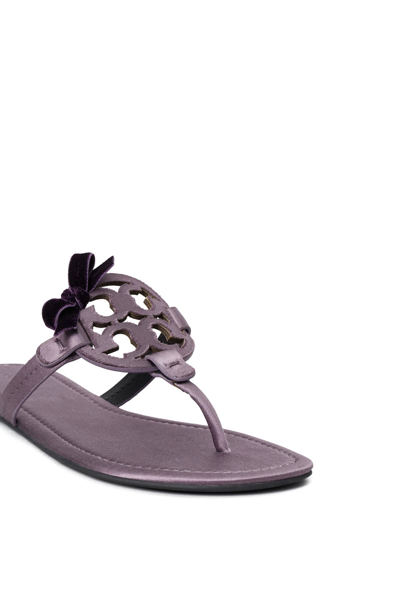 Miller Bow Sandal, Alternate, color, GRAPE / BLACK CURRANT