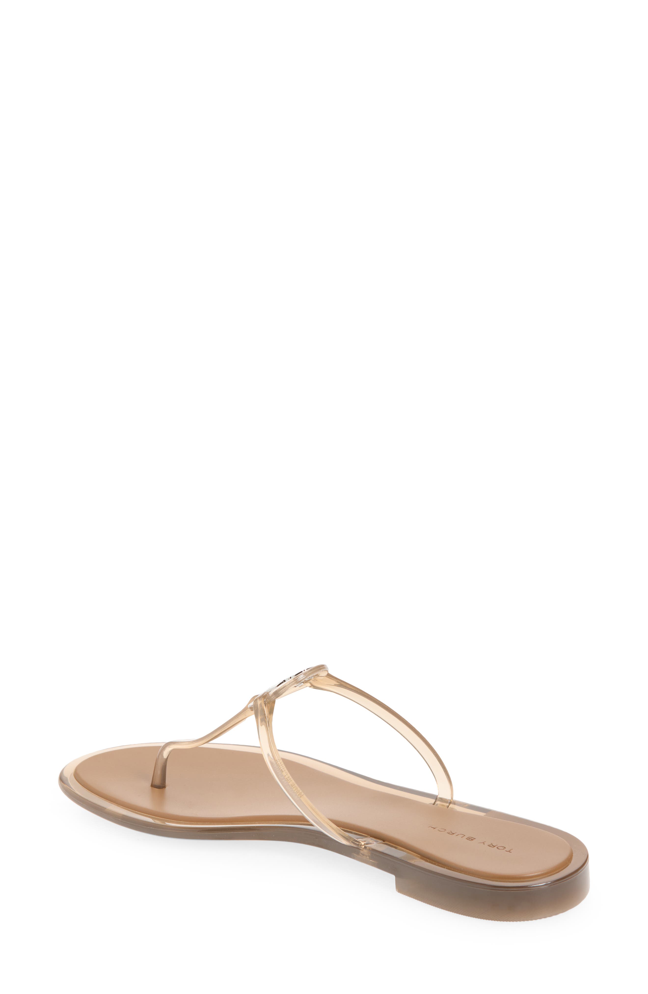 Mini Miller Jelly Thong Sandal, Alternate, color, TRANSPARENT ALMOND FLOUR