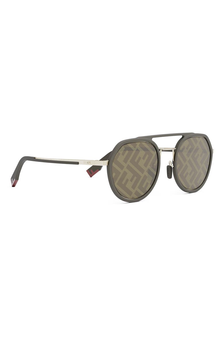 Fendi 'Fendi Light 51mm Round Sunglasses, Alternate, color, 