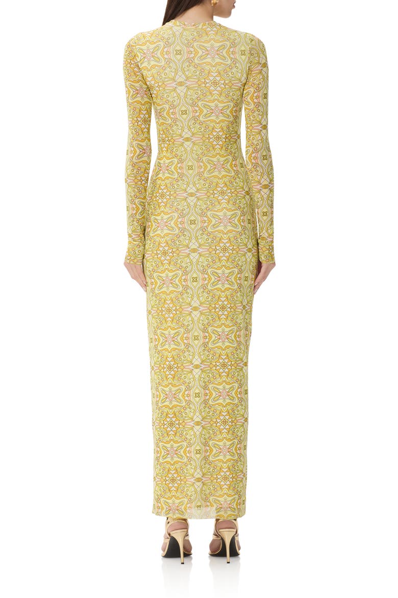 Didi Print Long Sleeve Maxi Dress, Alternate, color, SUNLIGHT TILE