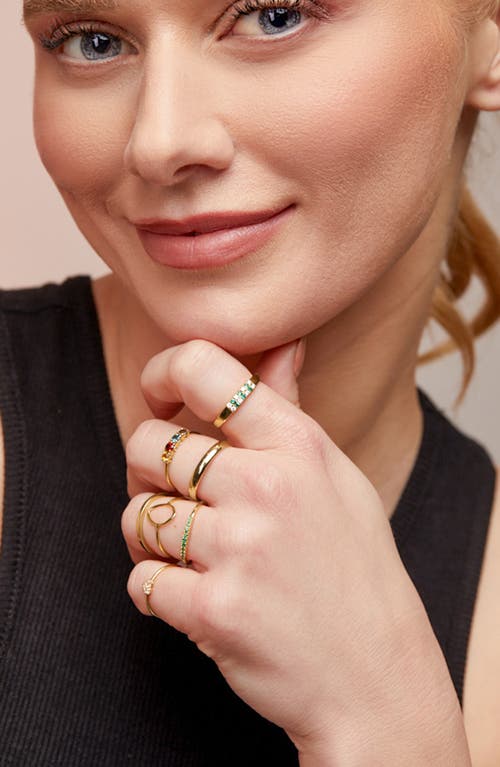 Bony Levy Emerald Stacking Ring In Gold